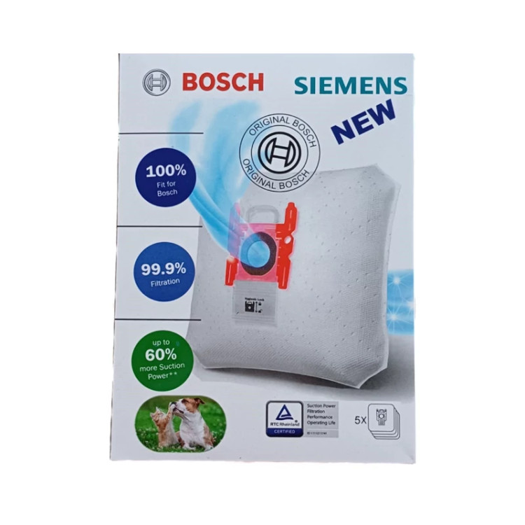 پاکت جاروبرقی مدل بوش (Bosch) تایپ G بسته 5 عددی